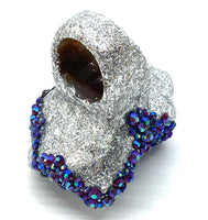 Raw Celstite Cluster Sparkle Bling Statement Ring sz 11