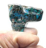 Oversized Labradorite Slab Snake Skin Statement Ring size 9