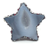 Lucky Star Bling Agate Sparkle Ring in Red Combo sz 12