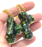 Labradorite Balloon Dog Mood Paint Statement Necklace