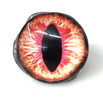 Red Eye Solitaire Ring sz 7-9