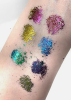 Set Of 6 Duo Chrome Glitter Flake Eye Shadow New & Sealed