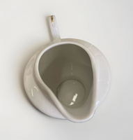 New Chanel Gold & White Ceramic China Sugar Bowl & Creamer