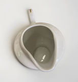 New Chanel Gold & White Ceramic China Sugar Bowl & Creamer