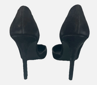 New Steve Madden Sondra Black Suede D’Orsay High Heels Sz 8
