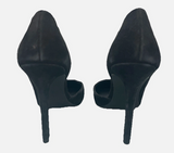 New Steve Madden Sondra Black Suede D’Orsay High Heels Sz 8