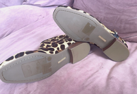 Louise Et Vie Pony Hair Animal Print Booties Sz 37
