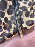 Louise Et Vie Pony Hair Animal Print Booties Sz 37
