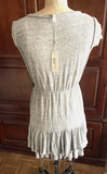 Rebecca Taylor Grey Ruffle Skirt Dress Sz M