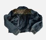 Custom Louis Vuitton Embellished Denim Jacket With Beaded Fringe Kids 6 L
