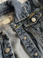 Custom Louis Vuitton Embellished Denim Jacket With Beaded Fringe Kids 6 L