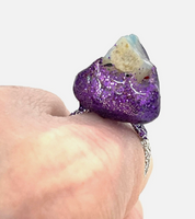 One Of A Kind Glitter Opal Ring Size 7/8