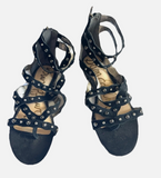 Sam Edelman Studded Black Suede Gladiator Sandals Sz 6.5