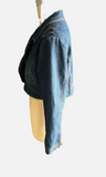 Ashley Stewart Denim Open Front Jacket Sz 2X