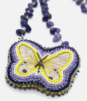 Adjustable Mismatch Modular Beaded Butterfly & Buddha Necklace Brooches