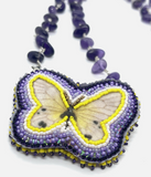 Adjustable Mismatch Modular Beaded Butterfly & Buddha Necklace Brooches