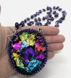 Adjustable Mismatch Modular Beaded Butterfly & Buddha Necklace Brooches