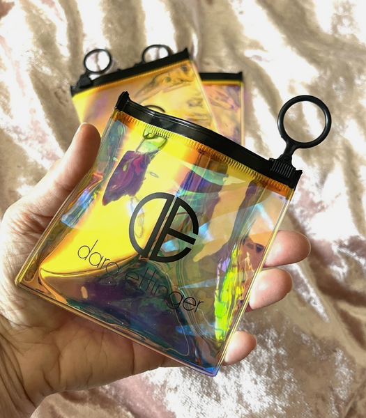 New Dara Ettinger Unicorn Iridescent Jewelry Make Up Pouch Small