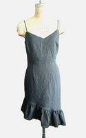 Chelsea28 Black Ruffle Dress With Sweetheart Neck Sz 14 NWOT