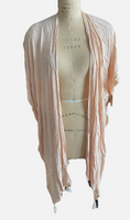 Surf Gypsy Peach Rhinestone Skull Kimono Cover Up NWT L