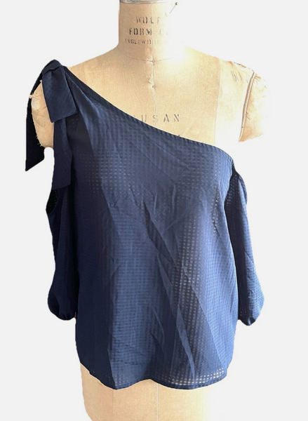 BCBGeneration Cold shoulder Blouse/top Navy blue - Sz S NWT