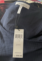 BCBGeneration Cold shoulder Blouse/top Navy blue - Sz S NWT