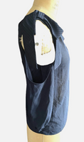 BCBGeneration Cold shoulder Blouse/top Navy blue - Sz S NWT