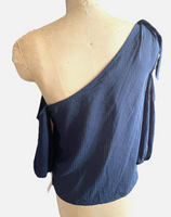 BCBGeneration Cold shoulder Blouse/top Navy blue - Sz S NWT