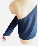 BCBGeneration Cold shoulder Blouse/top Navy blue - Sz S NWT