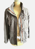Grey Market & Spruce Hooded Army Cargo Jacket Sz XL