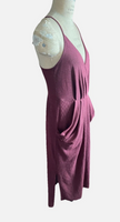 BCBgeneration Rust Wrap Dress With Pockets Sz L New With Tags