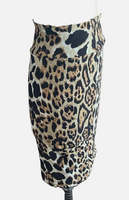 Lularoe Leopard Print Stretch Knit Pencil Skirt Sz S