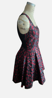 Diane Von Furstenberg Silk Jacquard Metallic Lip Print Mini Dress 12 $598 New With Tags, Never Worn