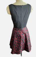 Diane Von Furstenberg Silk Jacquard Metallic Lip Print Mini Dress 12 $598 New With Tags, Never Worn