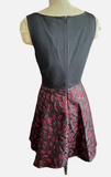 Diane Von Furstenberg Silk Jacquard Metallic Lip Print Mini Dress 12 $598 New With Tags, Never Worn