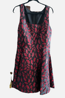 Diane Von Furstenberg Silk Jacquard Metallic Lip Print Mini Dress 12 $598 New With Tags, Never Worn