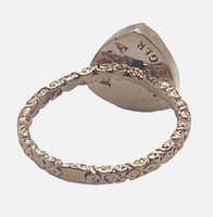 Triangle Druzy Stone Stacking Ring In Rose gold Sz 8