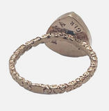Triangle Druzy Stone Stacking Ring In Rose gold Sz 8