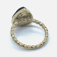 Triangle Druzy Stone Stacking Ring In 14kt Gold 6.5