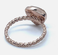 Triangle Druzy Stone Stacking Ring In Rose gold Sz 8